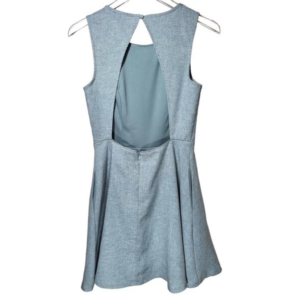 Lulu’s Winsome Backless Skater Mini Dress in Mint Blue - Picture 8 of 14